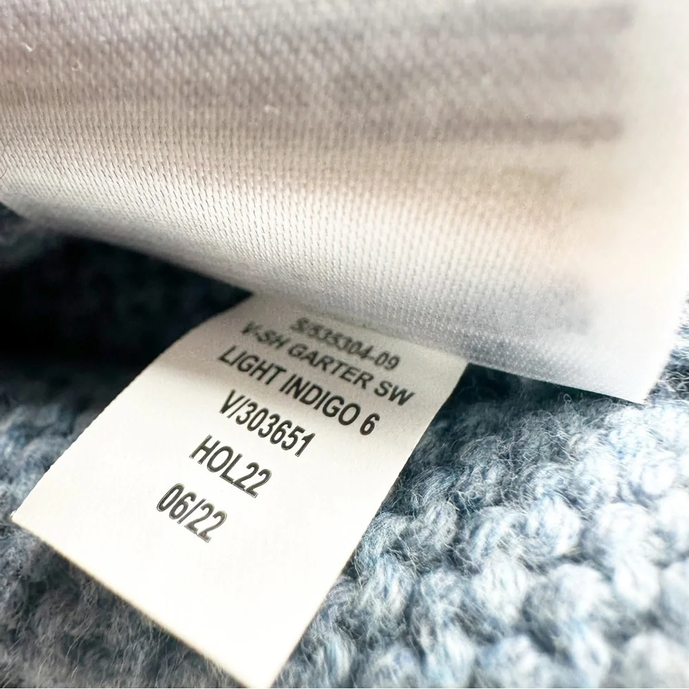 Baby Gap Baby Bear Garter Cardigan Light Indigo Blue Size 12-18 Months